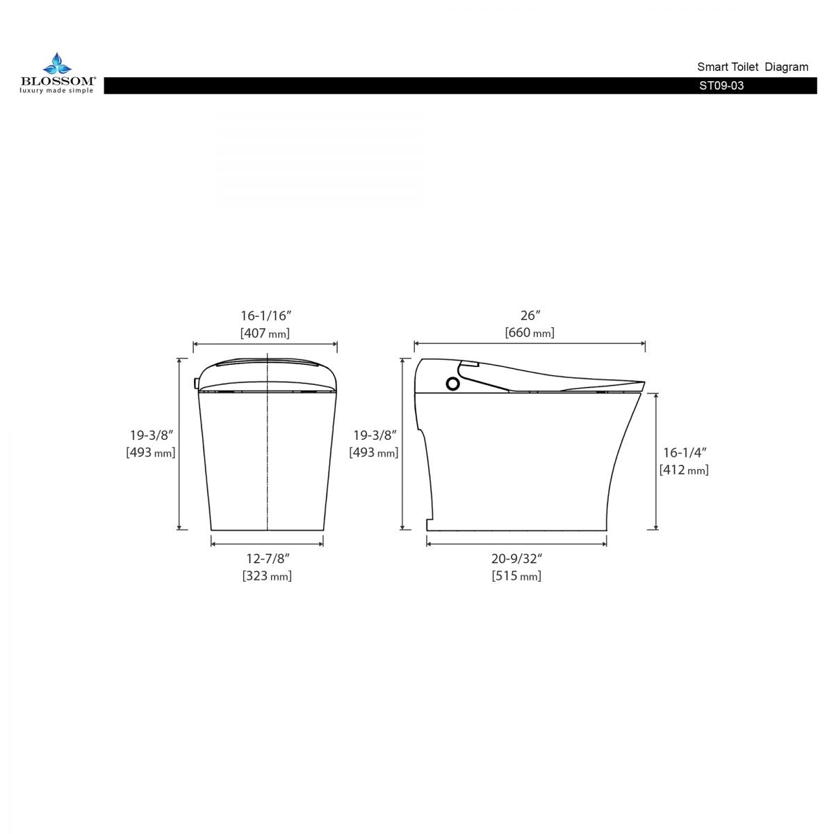 Blossom Smart Toilet ST09 03