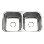 Houzer Eston 31 inch Stainless Steel Undermount 50/50 Double Bowl Kitchen Sink - STD-2100