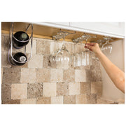 Hardware Resources Under Cabinet Stemware Rack - Holds 3 Glasses