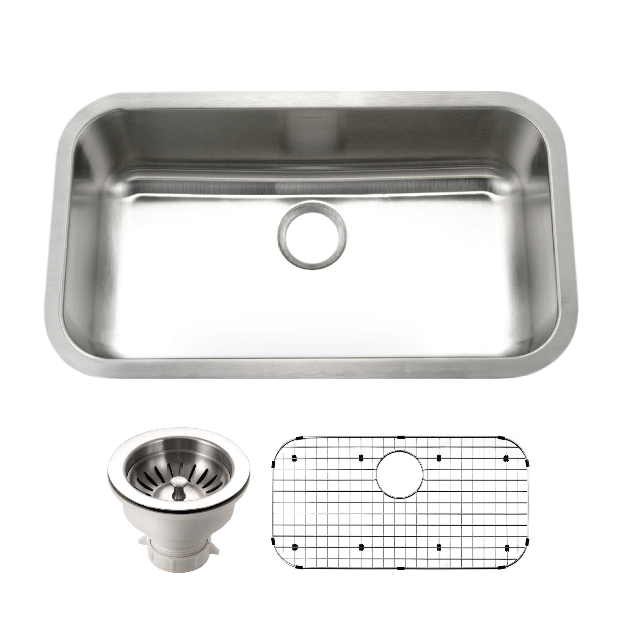 Houzer Eston 32 inch Stainless Steel Undermount Single Bowl Kitchen Sink - STL-3600