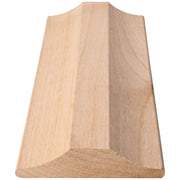 Hardware Resources 3/4" D x 3-3/16" H Alder Stemware Rail Moulding