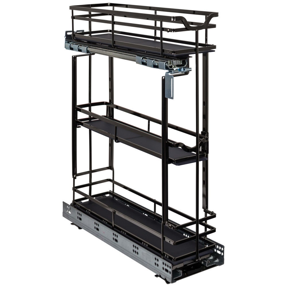 STORAGE WITH STYLE® Metal "No Wiggle" Base Pullout, Preassembled with Soft-close Slides
