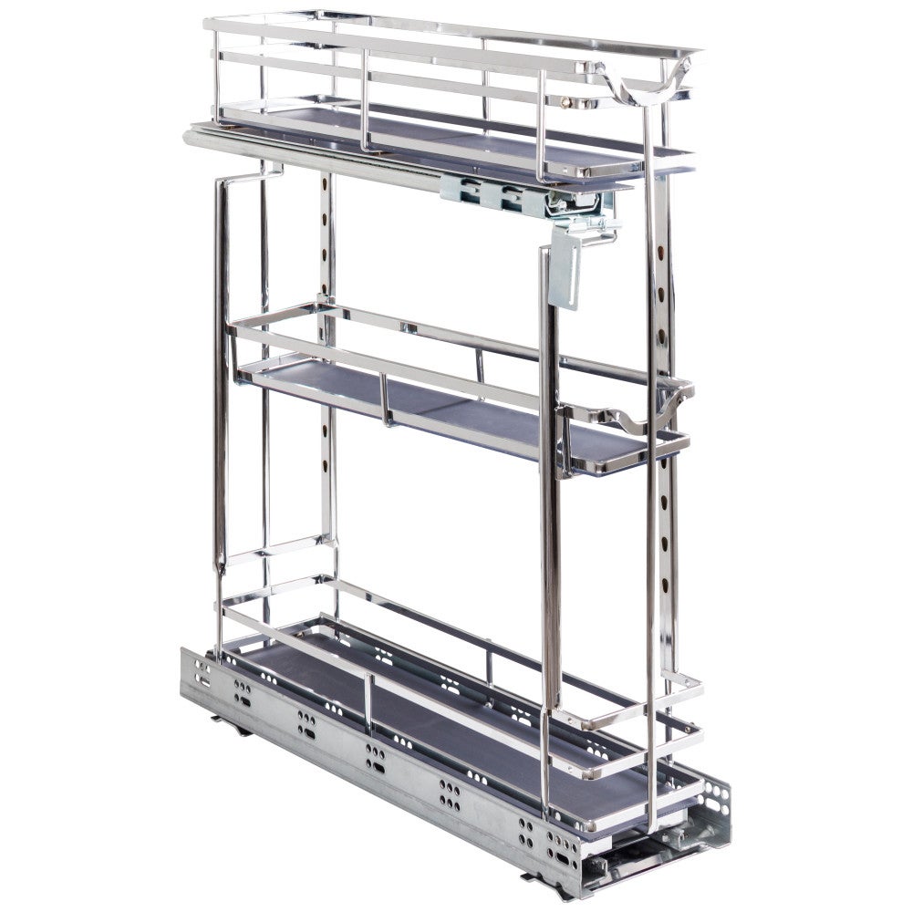 STORAGE WITH STYLE® Metal "No Wiggle" Base Pullout, Preassembled with Soft-close Slides