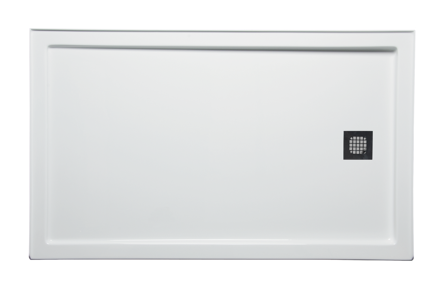Americh 60" x 34" End Drain Right DS Base w/Square Drain - White S6034ER-WH
