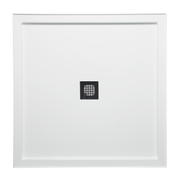 Americh 42" x 42" Single Threshold DS Base w/Square Drain - White S4242ST-WH
