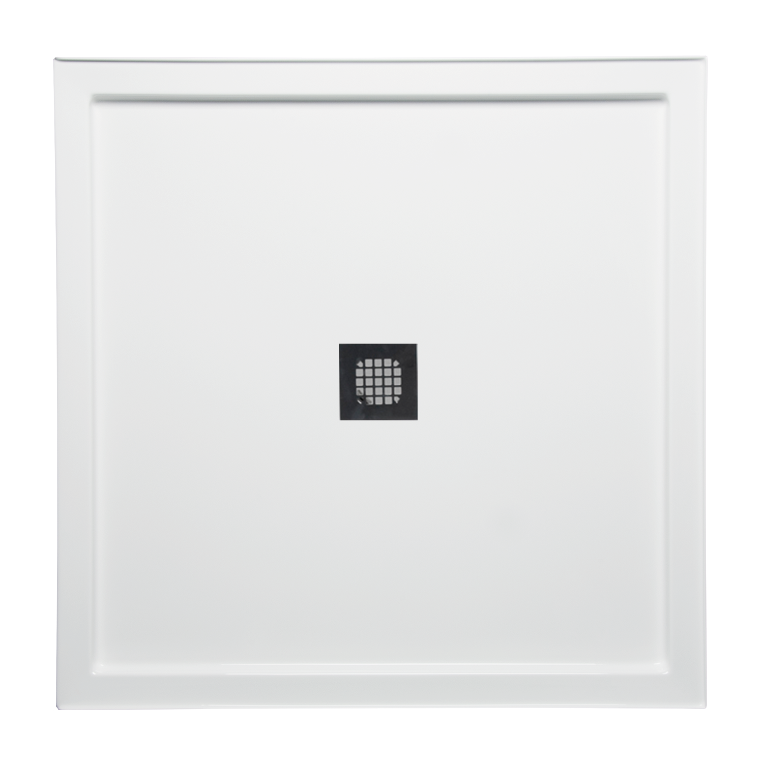 Americh 38" x 38" Double Threshold DS Base w/Square Drain - White S3838DT-WH