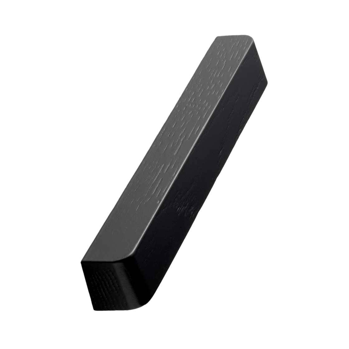 Stained Black Wood "Degree" Cabinet Knob and Cup Drawer Pulls