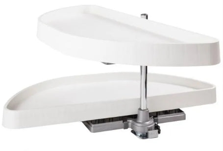 Plastic Half-Moon Lazy Susan | 12", 15", 18" Openings