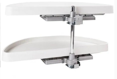Plastic Half-Moon Lazy Susan | 12", 15", 18" Openings