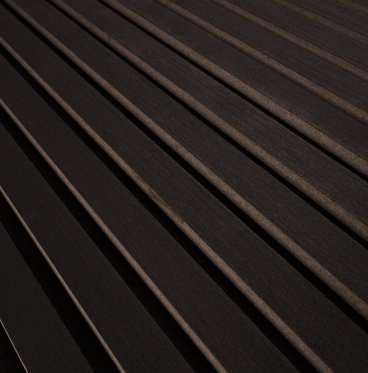 Ebony Acoustic Wood Slat Panels