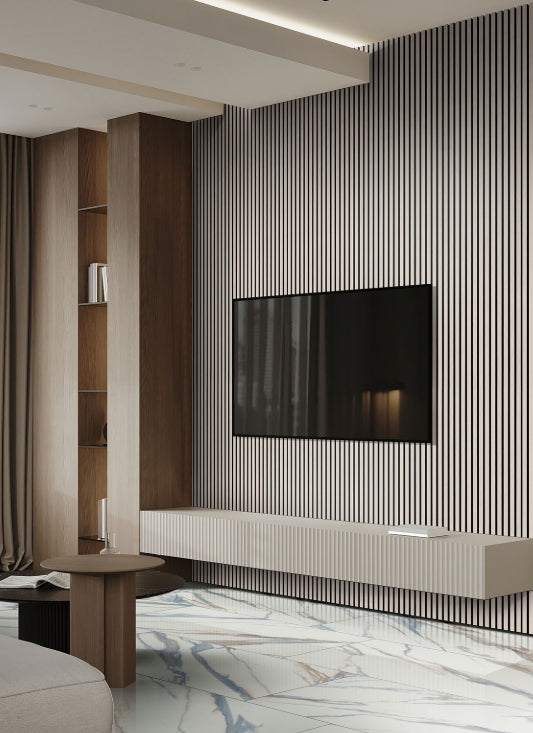 Fog Acoustic Wood Slat Panels