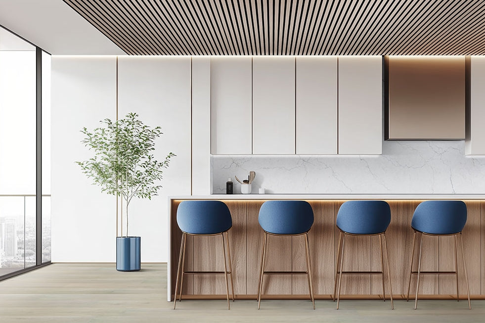 Fog Acoustic Wood Slat Panels
