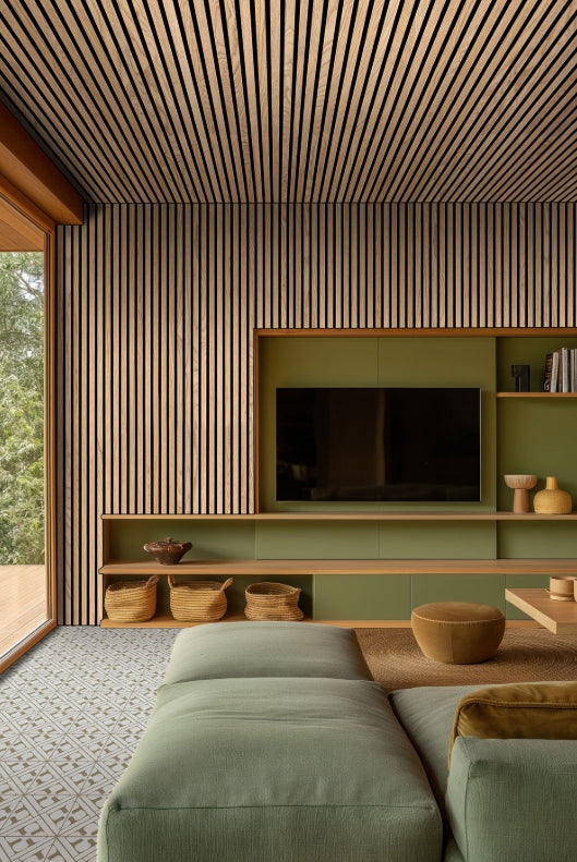 Natural Acoustic Wood Slat Wall Panels