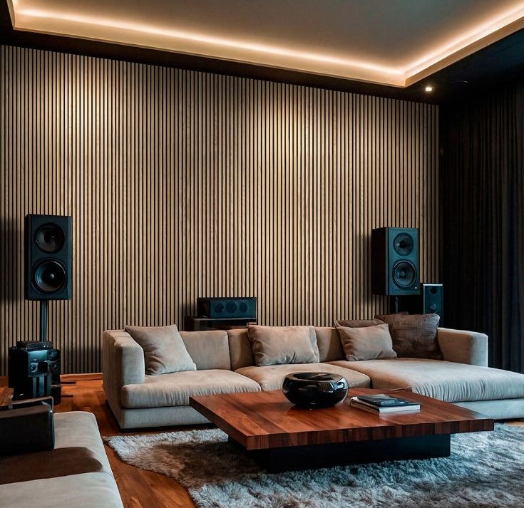 Natural Acoustic Wood Slat Wall Panels