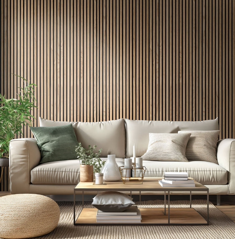 Natural Acoustic Wood Slat Wall Panels
