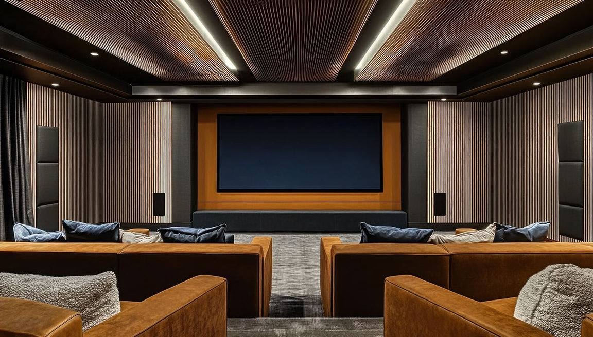Tawny Acoustic Wood Slat Wall Panels