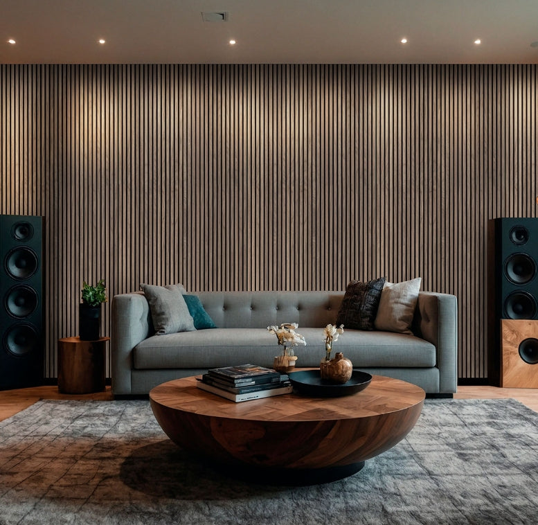 Tawny Acoustic Wood Slat Wall Panels