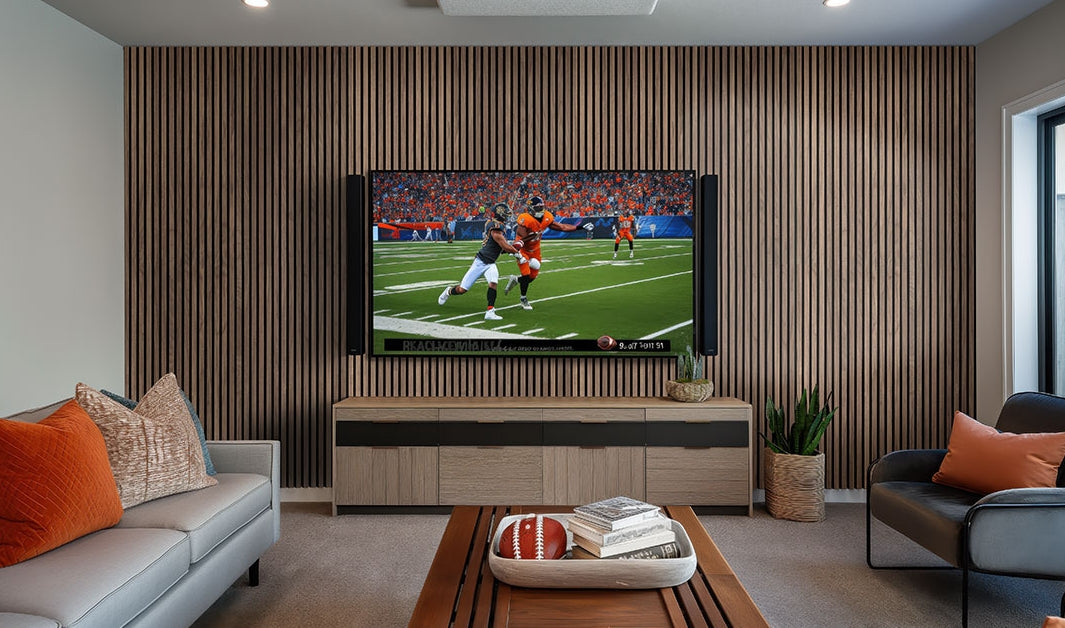 Tawny Acoustic Wood Slat Wall Panels