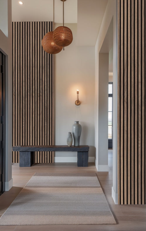 Tawny Acoustic Wood Slat Wall Panels