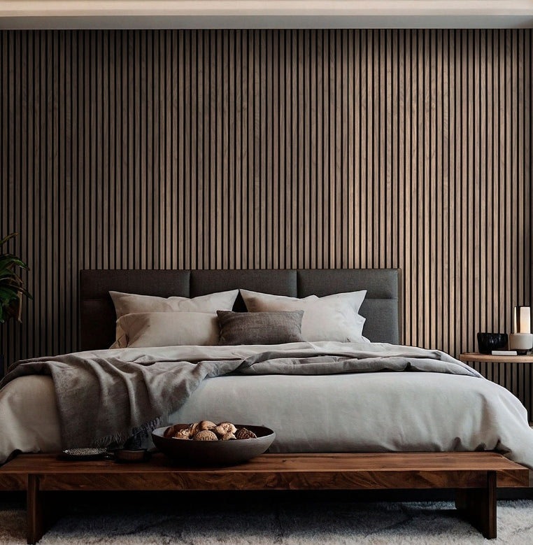 Tawny Acoustic Wood Slat Wall Panels