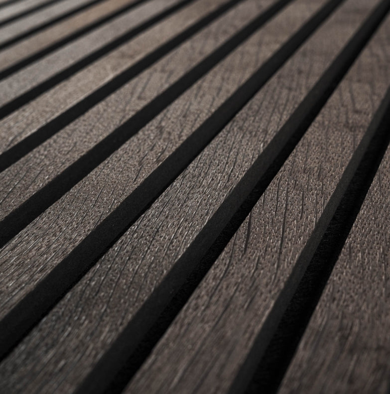 Umber Acoustic Wood Slat Wall Panels