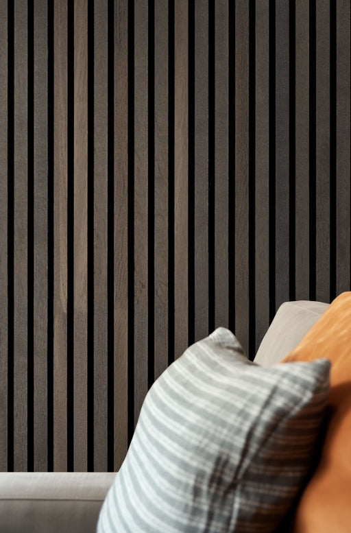 Umber Acoustic Wood Slat Wall Panels