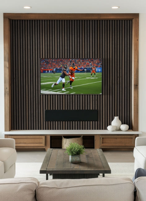 Umber Acoustic Wood Slat Wall Panels