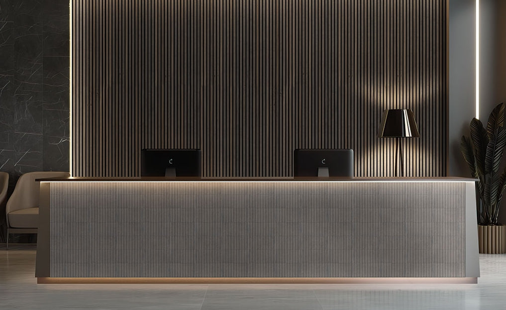 Umber Acoustic Wood Slat Wall Panels