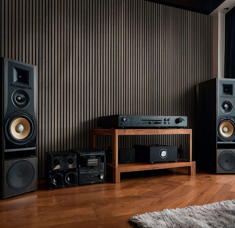 Umber Acoustic Wood Slat Wall Panels