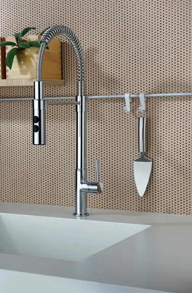 FORTIS MARCUS Culinary Single Handle Pull-Down Kitchen Faucet – Polished Chrome (43555S0PC)