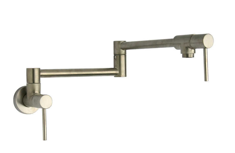 FORTIS CALIGULA Wall-Mount Pot Filler Kitchen Faucet – Brushed Nickel (7851800BN)