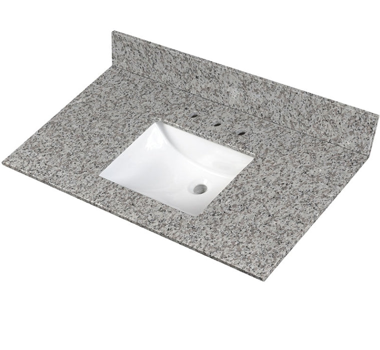 Argento Grigio Vanity Top With Sink