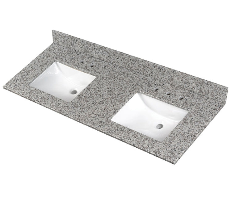 Argento Grigio Vanity Top With Sink