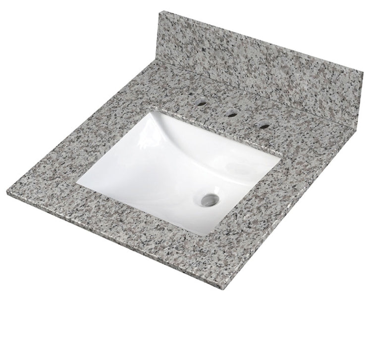 Argento Grigio Vanity Top With Sink