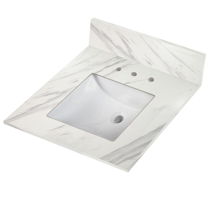 Calacatta Lumas Vanity Top With Sink