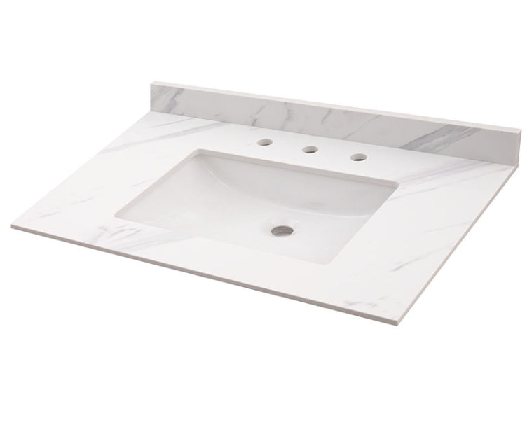 Calacatta Lumas Vanity Top With Sink