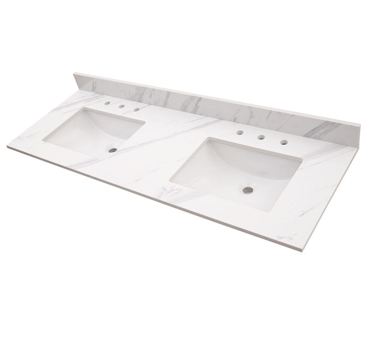 Calacatta Lumas Vanity Top With Sink