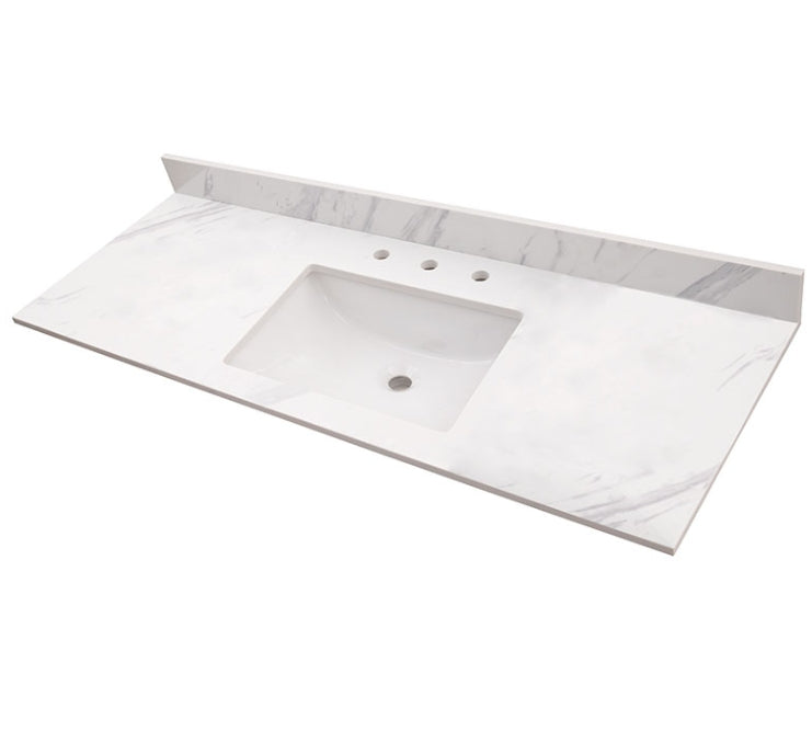 Calacatta Lumas Vanity Top With Sink