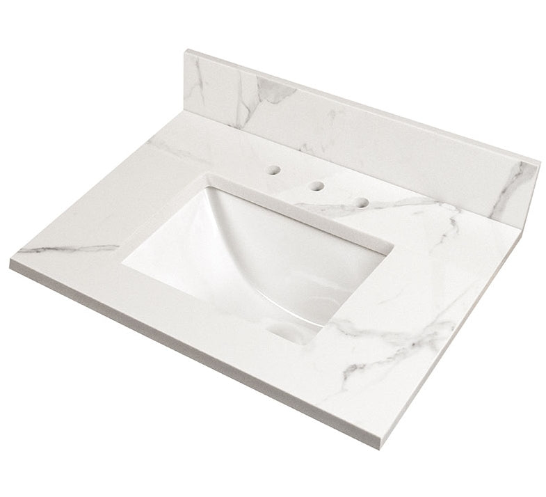 Calacatta Nowy Vanity Top With Sink