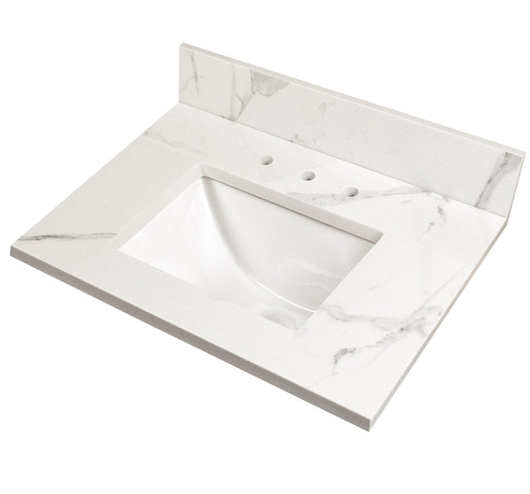 Calacatta Nowy Vanity Top With Sink