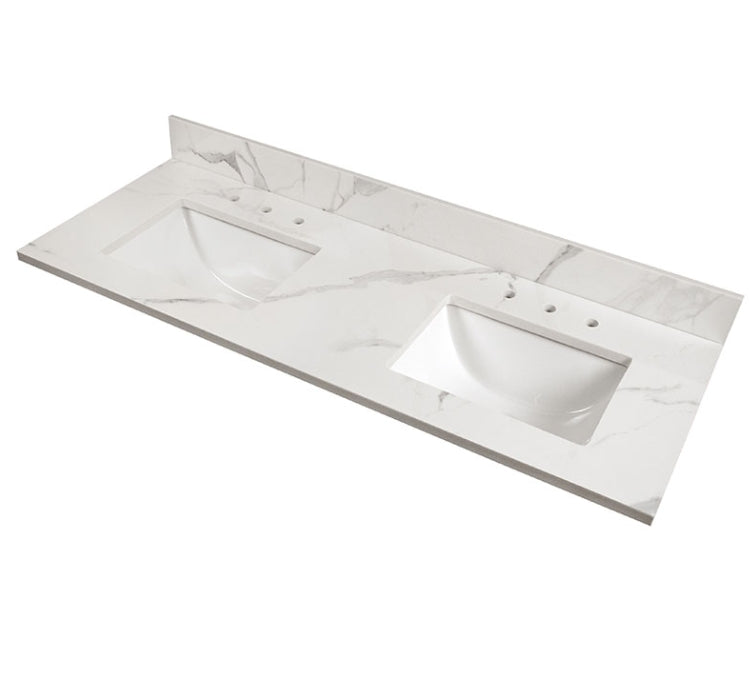 Calacatta Nowy Vanity Top With Sink