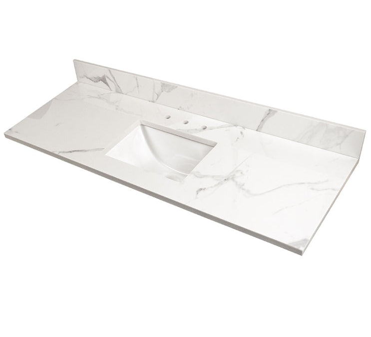 Calacatta Nowy Vanity Top With Sink