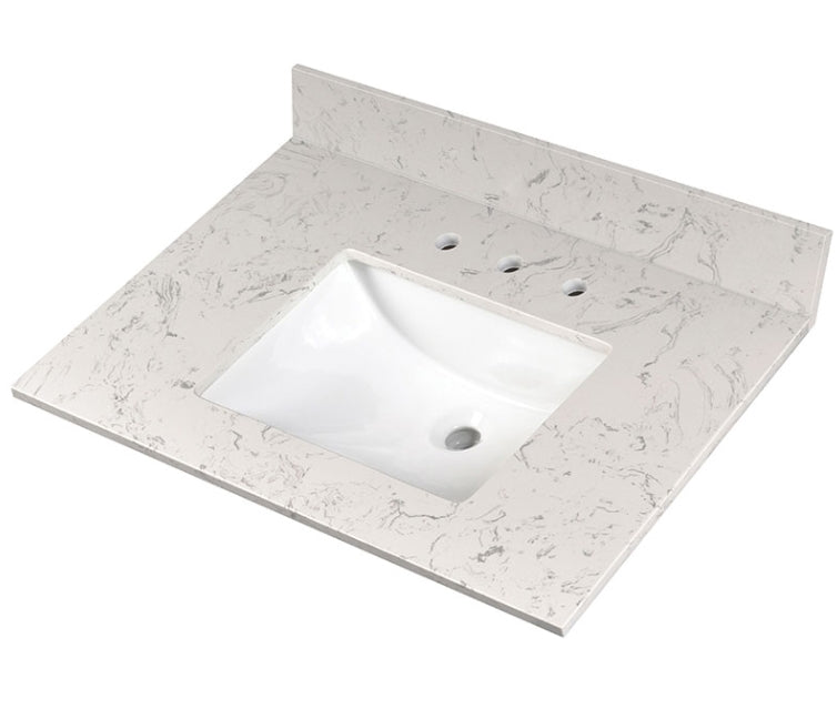 Carrara Sky Vanity Top With Sink