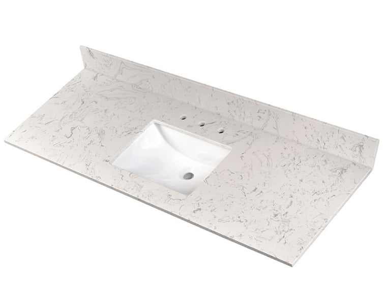 Carrara Sky Vanity Top With Sink