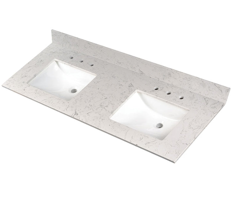 Carrara Sky Vanity Top With Sink