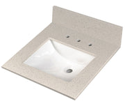 Iced White Vanity Top With Sink