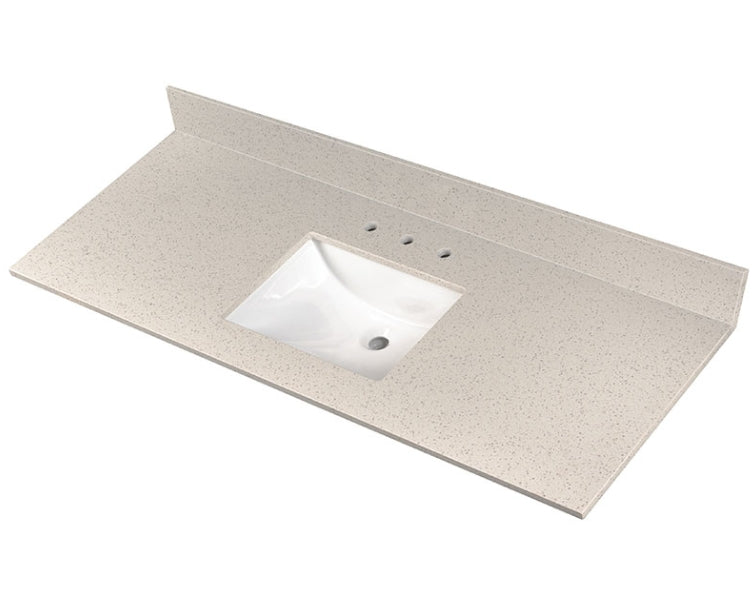 Iced White Vanity Top With Sink