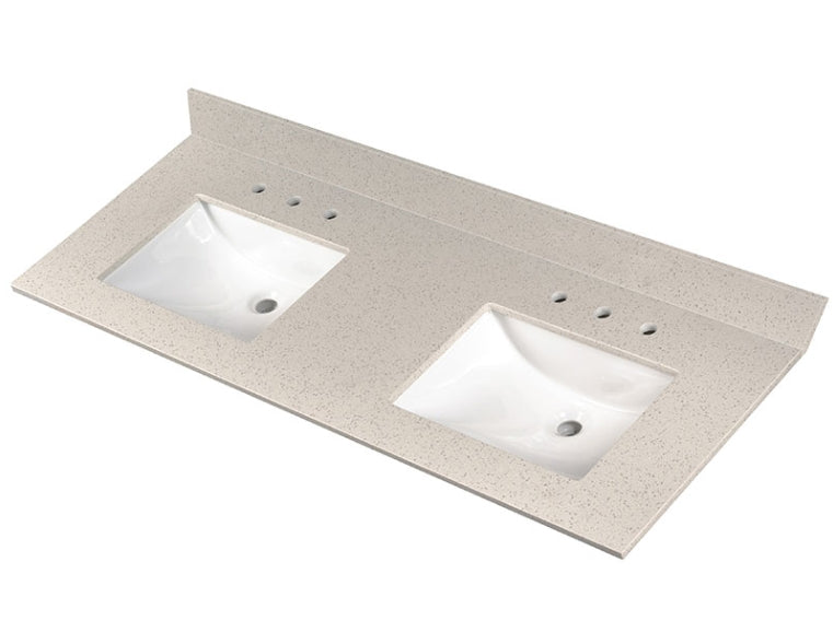Iced White Vanity Top With Sink