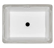 Undermount White Rectangle Porcelain Sink 2015 Flat