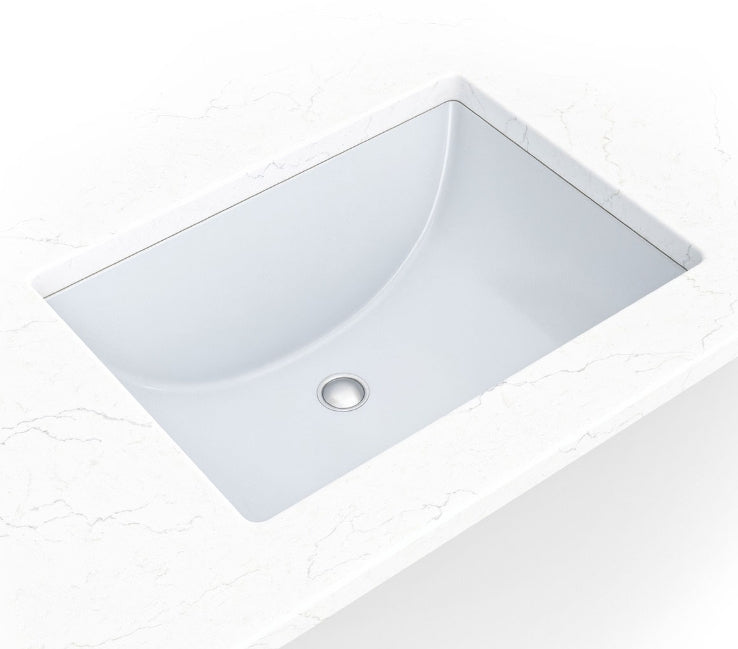 MSI Undermount White Rectangular Porcelain Sink – SIN-POR-UNDRECWHT-2015